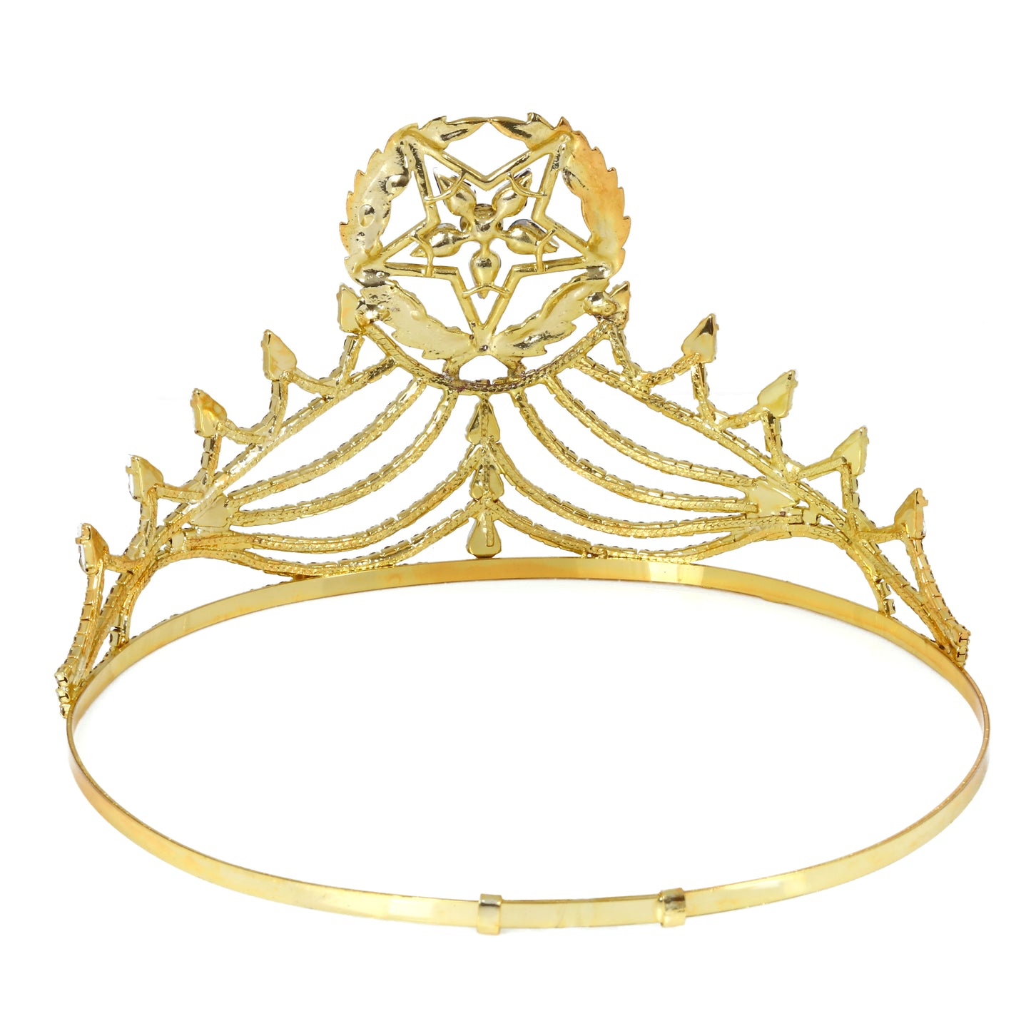 Free Masonic O.E.S Grand Matron Crown – Gold Tone with Hand-Polished Finish
