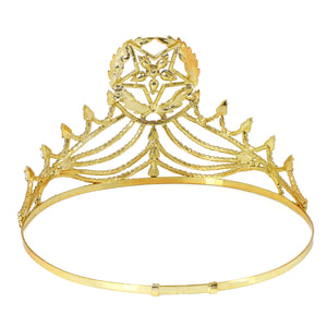 Free Masonic O.E.S Grand Matron Crown – Gold Tone with Hand-Polished Finish Masonic Hub