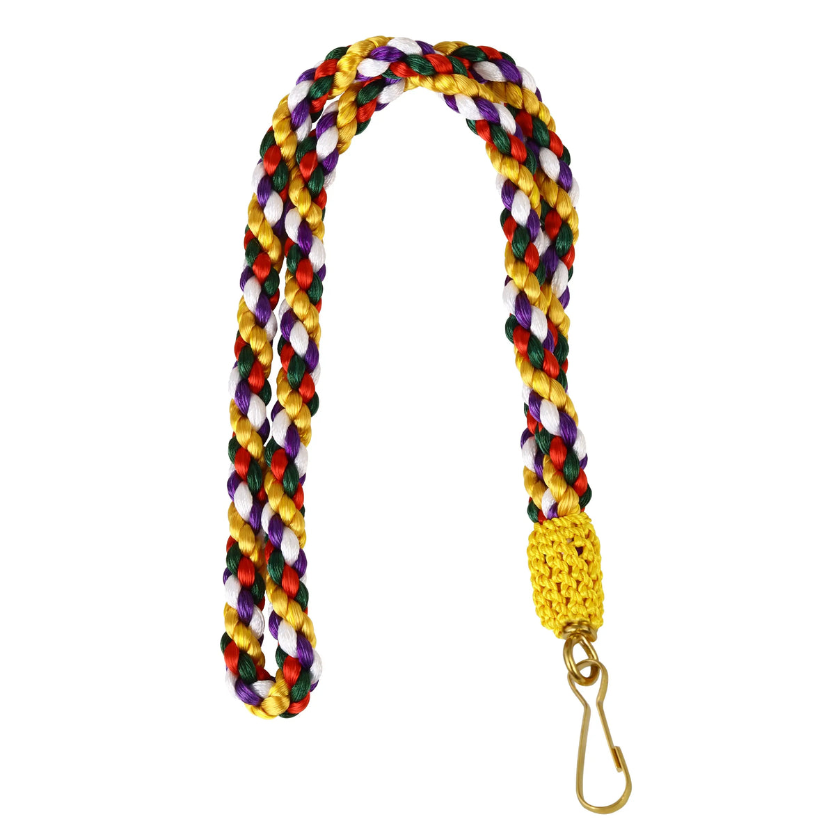OES Five-Color Silk Jewel Neck Cord – Order of the Eastern Star Regalia – Handmade Masonic Hub