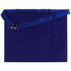 MASONIC MASTER MASON 100% LAMBSKIN APRON BLUE HAND EMBROIDERED GOLD BULLION Masonic Hub