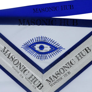 Master Mason 100% Lambskin Masonic Apron with Blue Wreath – Freemason Regalia My Store