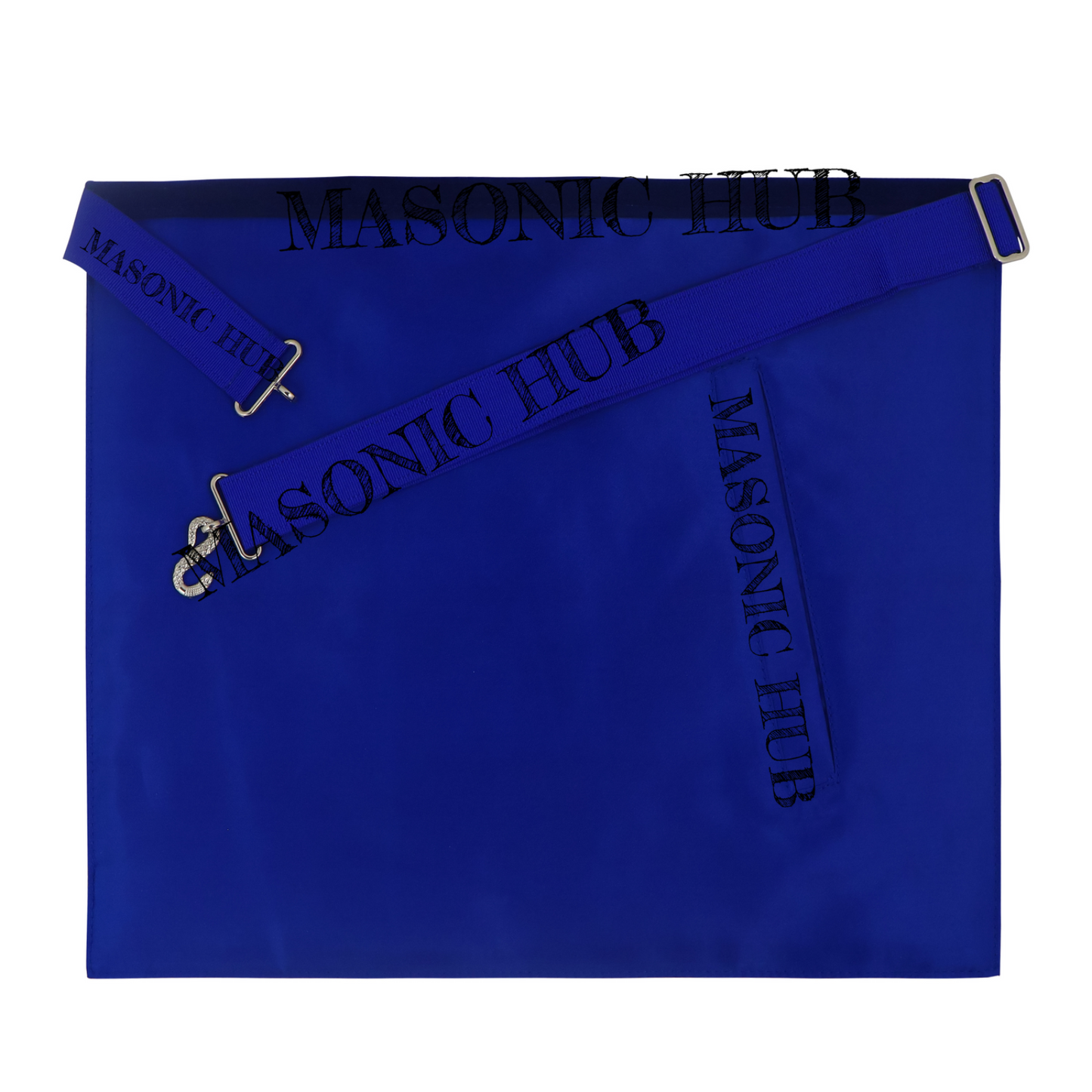 Master Mason 100% Lambskin Masonic Apron with Blue Wreath – Freemason Regalia