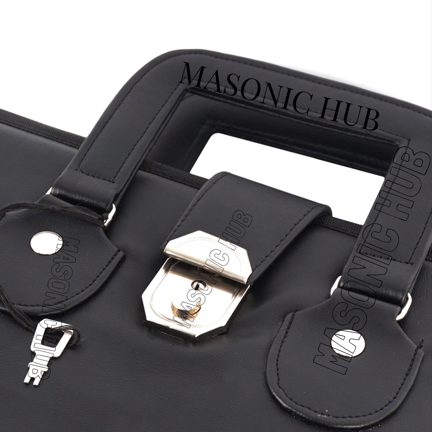 Masonic Hand Embroidered Customize Past Master Masonic Apron Case with Handle