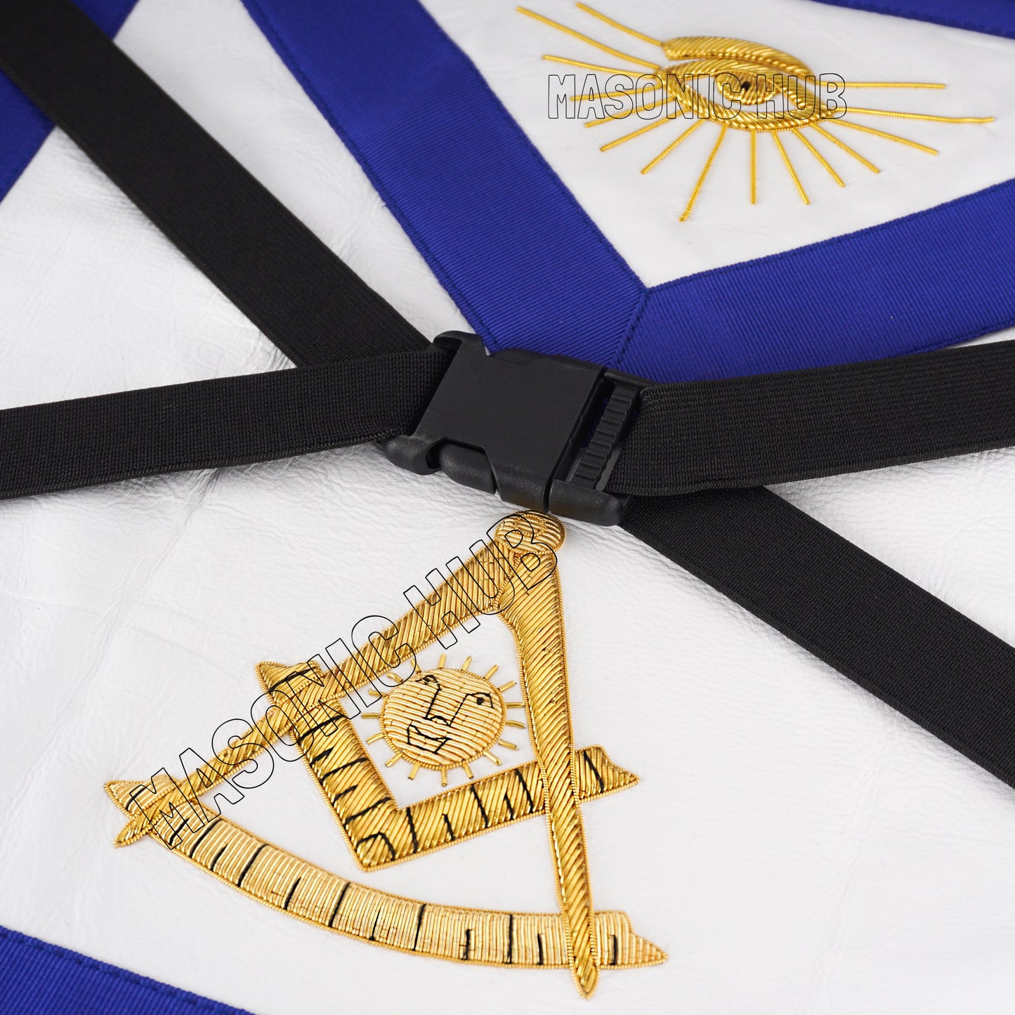 Masonic Hand Embroidered Customize Past Master Masonic Apron Case with Handle