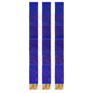 Masonic Bible Markers – Hand-Embroidered Royal Blue Ribbon with Gold Bullion Threads Masonic Hub