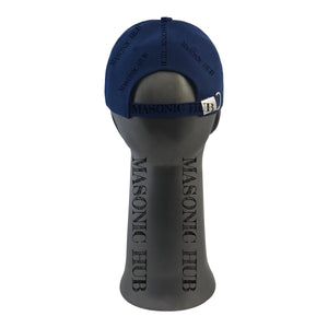 Masonic Freemason Navy Blue Handmade Cap – Bullion Embroidered Compass & Square My Store