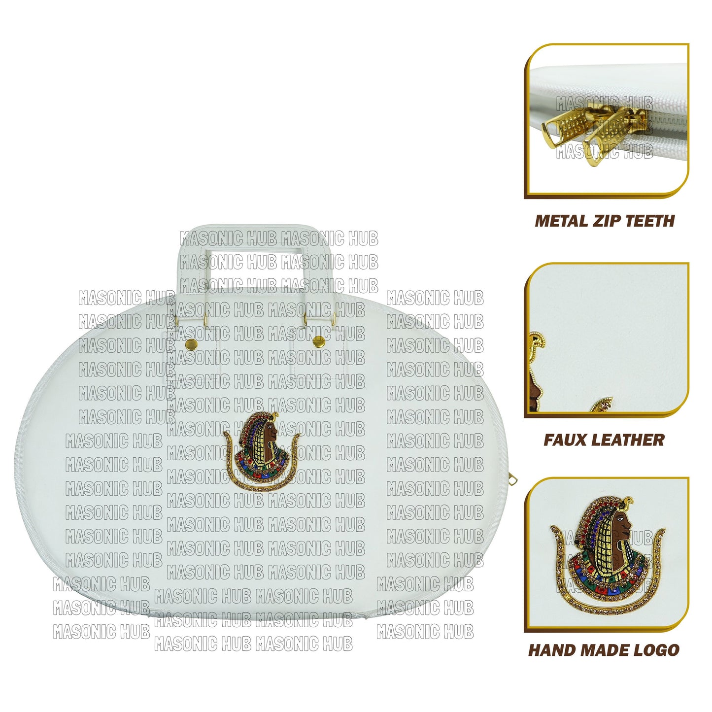 Masonic Daughters OF ISIS Chain Collar Case Customize - Hand Made Logo