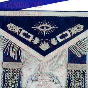 Masonic Grand Master Sheep Apron & Cuff w/ Compass & Square, Eye, Laurel Wreath My Store