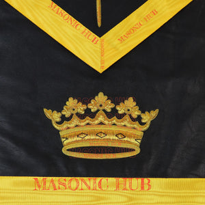 Grand Tiler of Solomon Masonic Apron - 100% Lambskin, Hand-Embroidered Gold Bullion AMD Regalia Masonic Hub