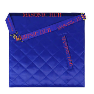 Paul Revere Jewel Past Master Masonic Apron – 100% Lambskin – Texas Regulation – Hand-Embroidered Gold Bullion – Blue Lodge Regalia Masonic Hub