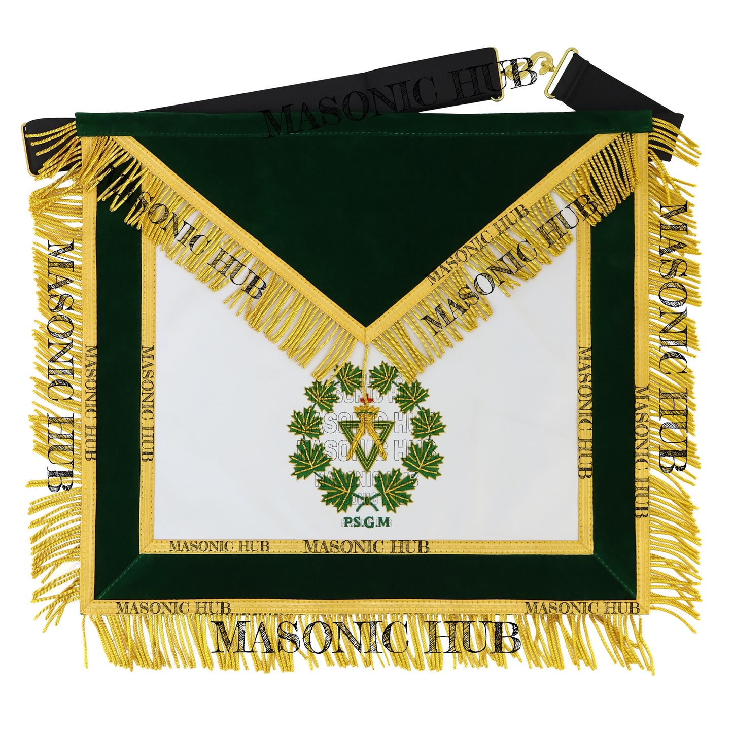 Hand-Embroidered Past Sovereign Grand Master Apron - Allied Masonic Degrees