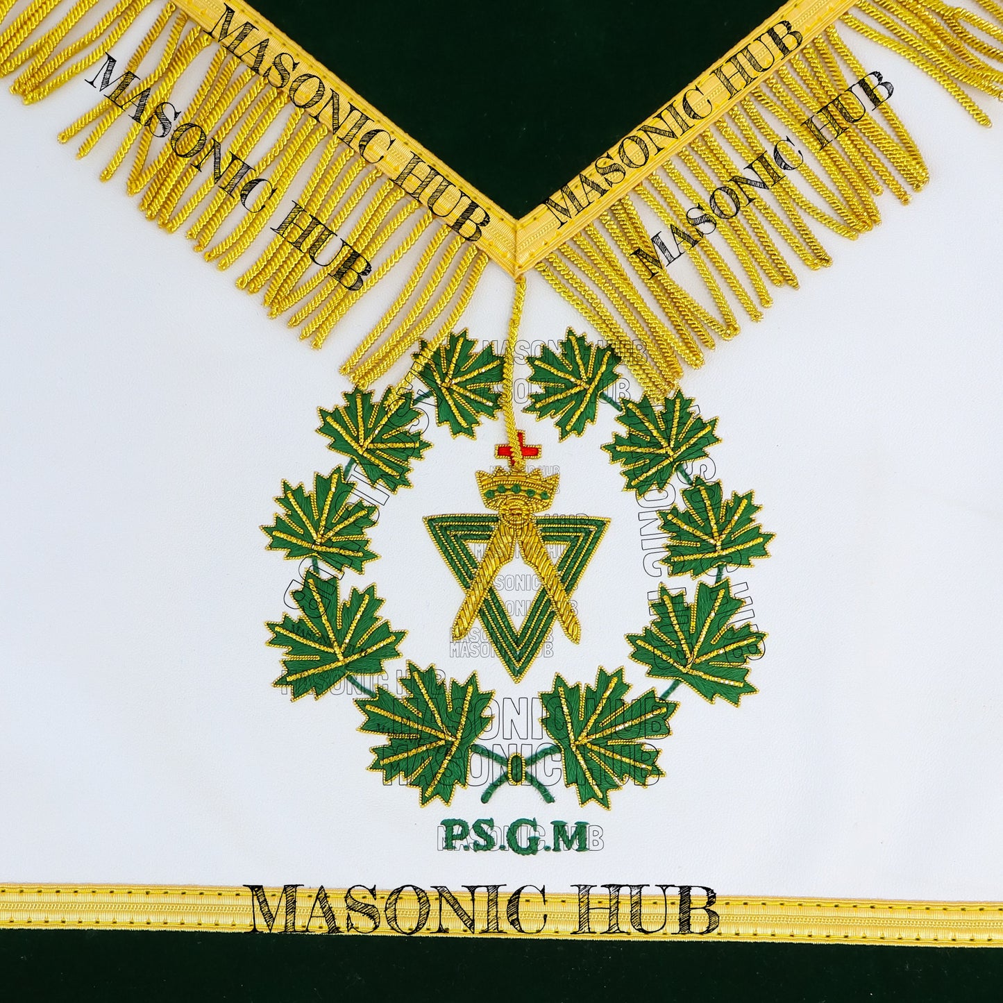 Hand-Embroidered Past Sovereign Grand Master Apron - Allied Masonic Degrees