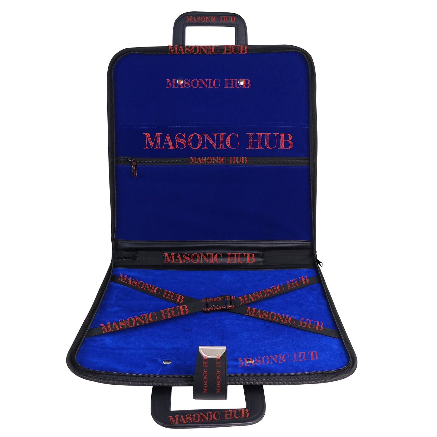 Custom Texas Masonic Apron Case - Embroidered with Texas Star, Compass & Square