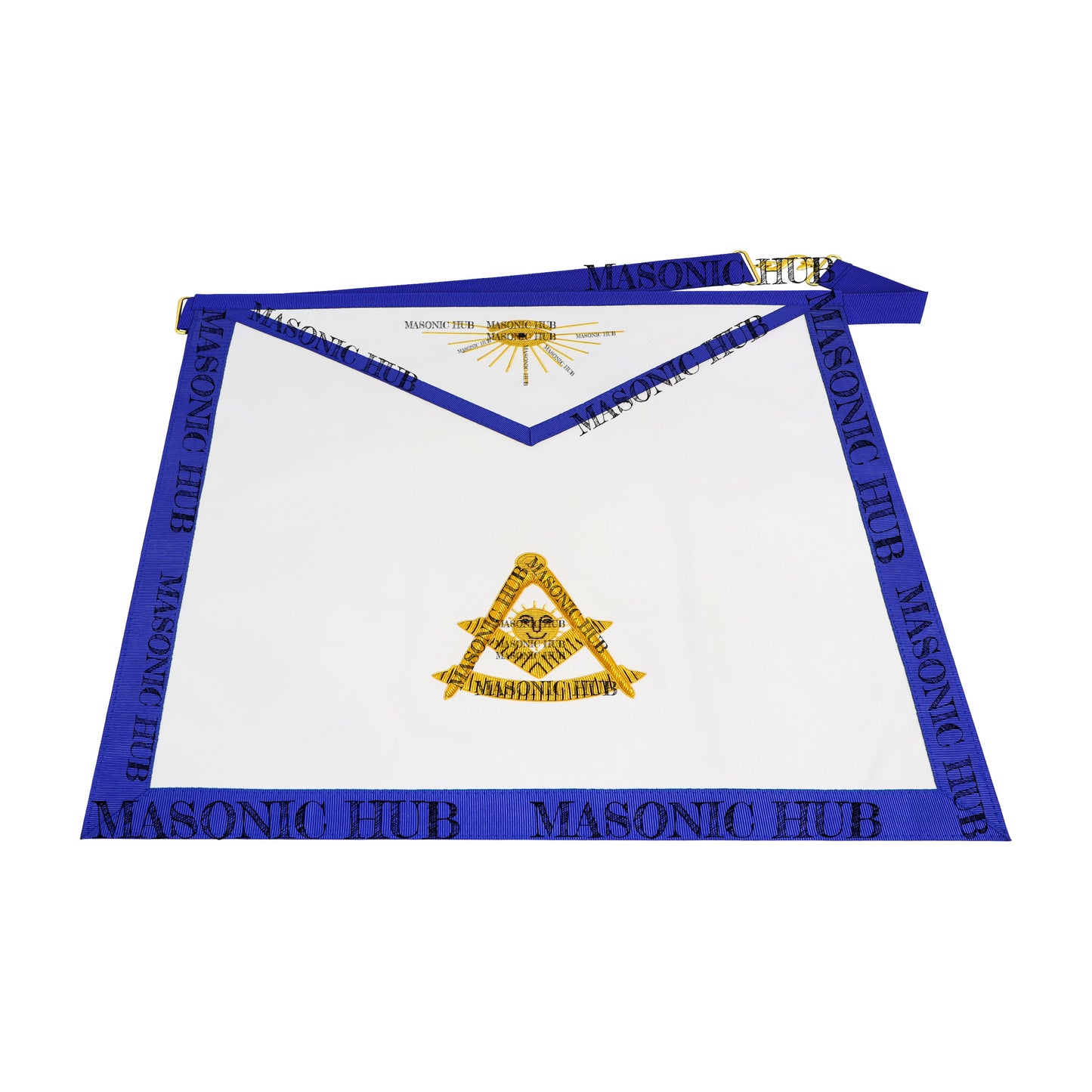 Masonic Blue Lodge Past Master Apron - Texas Regulation Faux Leather Handcrafted
