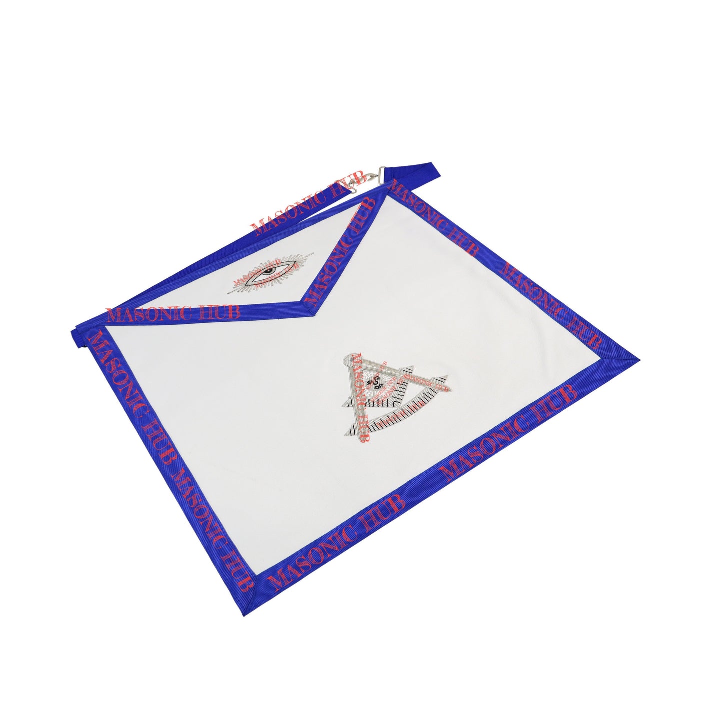 Texas Past Master Masonic Lambskin Apron -Real Leather, Hand-Embroidered Regalia