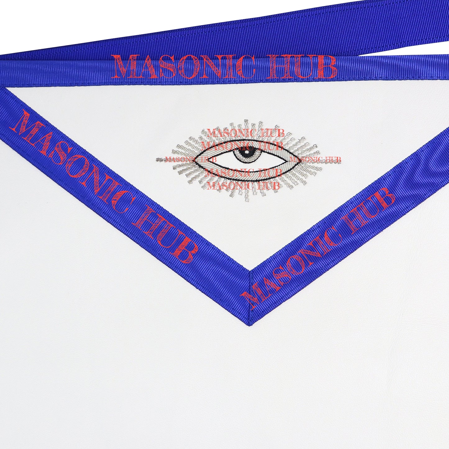 Texas Past Master Masonic Lambskin Apron -Real Leather, Hand-Embroidered Regalia
