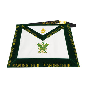 Grand Superintendent Allied Masonic Degrees Apron - Dark Green Velvet & Lambskin Masonic Hub