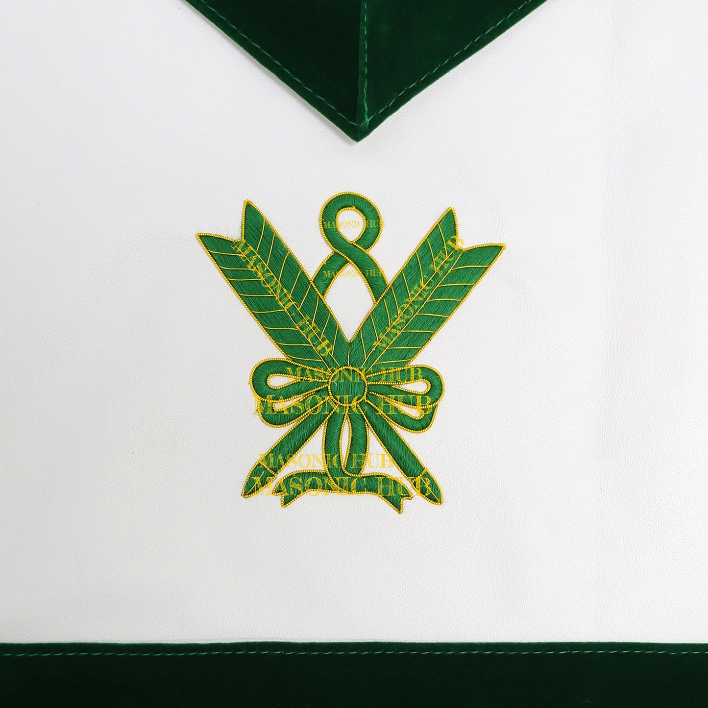 Grand Superintendent Allied Masonic Degrees Apron - Dark Green Velvet & Lambskin