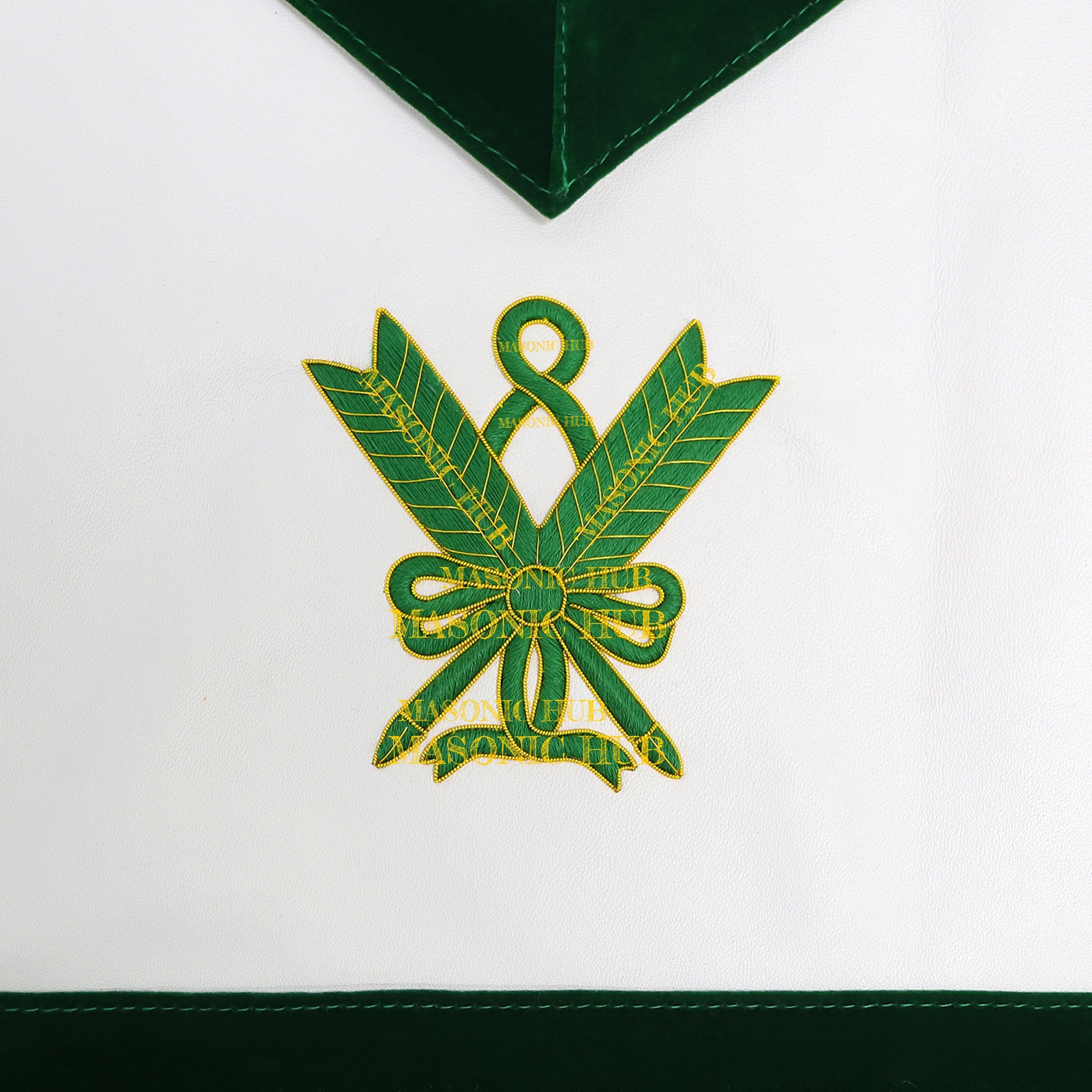 Grand Superintendent Allied Masonic Degrees Apron - Dark Green Velvet & Lambskin Masonic Hub