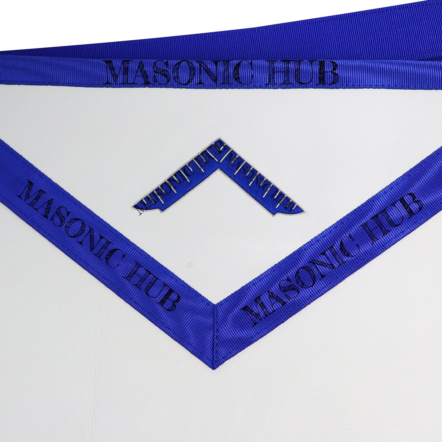 Masonic Texas Worshipful Master Apron – Lambskin Leather, Hand-Embroidered