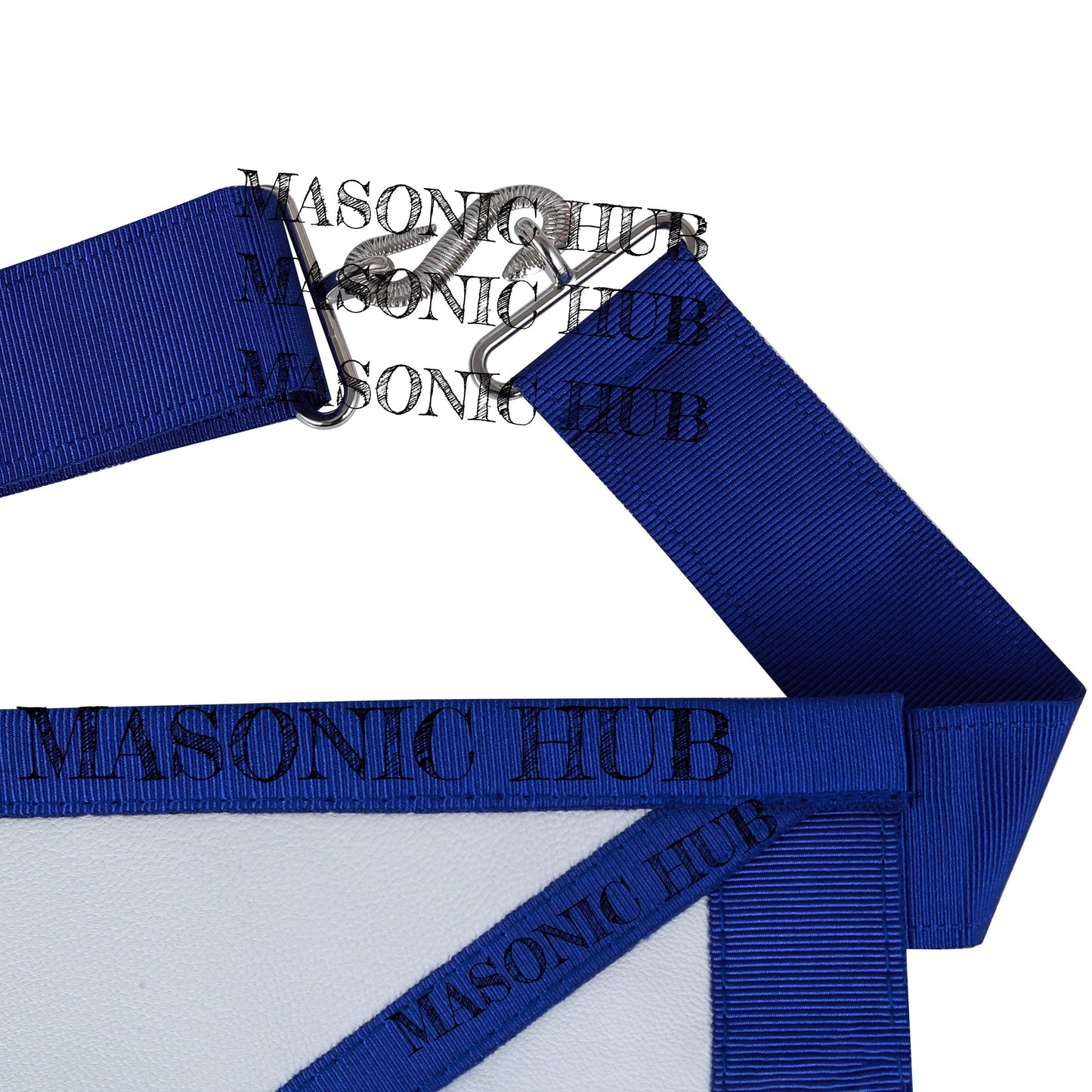 Masonic Texas Regulation Trustee Officer Apron with Eye Emblem - Handcrafted