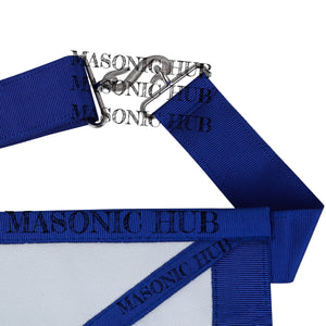 Masonic Texas Regulation Chaplain Officer Apron with Eye Emblem - Handcrafted My Store