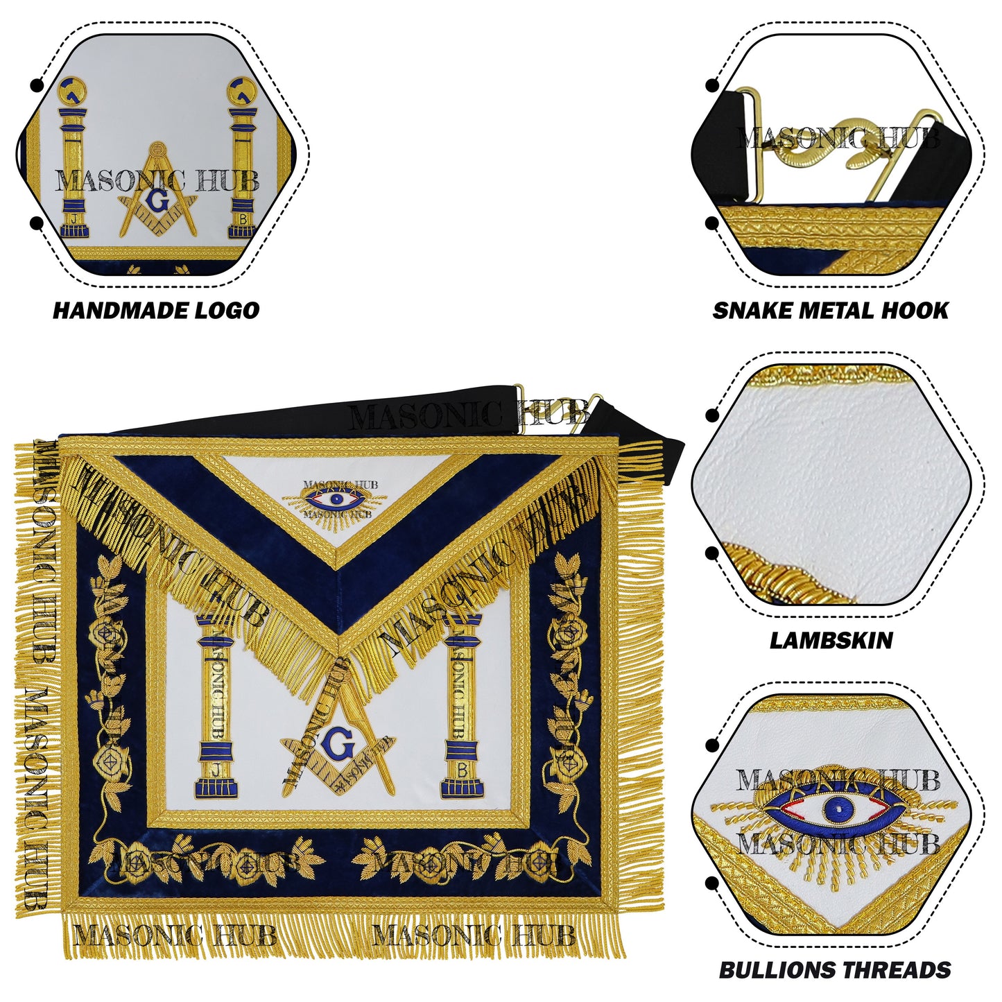 Handmade Master Mason Masonic Apron