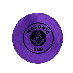 Freemason Cryptic Masons Regalia Cap – Purple Soft Hat with Cryptic Symbol Masonic Hub