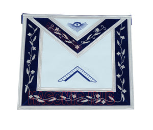 Masonic Blue Lodge Officer Apron Set – 12 Piece – 100% Lambskin – Hand Embroidered Masonic Hub