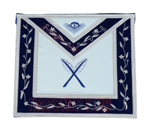 Masonic Blue Lodge Secretary Apron 100% Lambskin – Handmade Freemason Officer Regalia Masonic Hub
