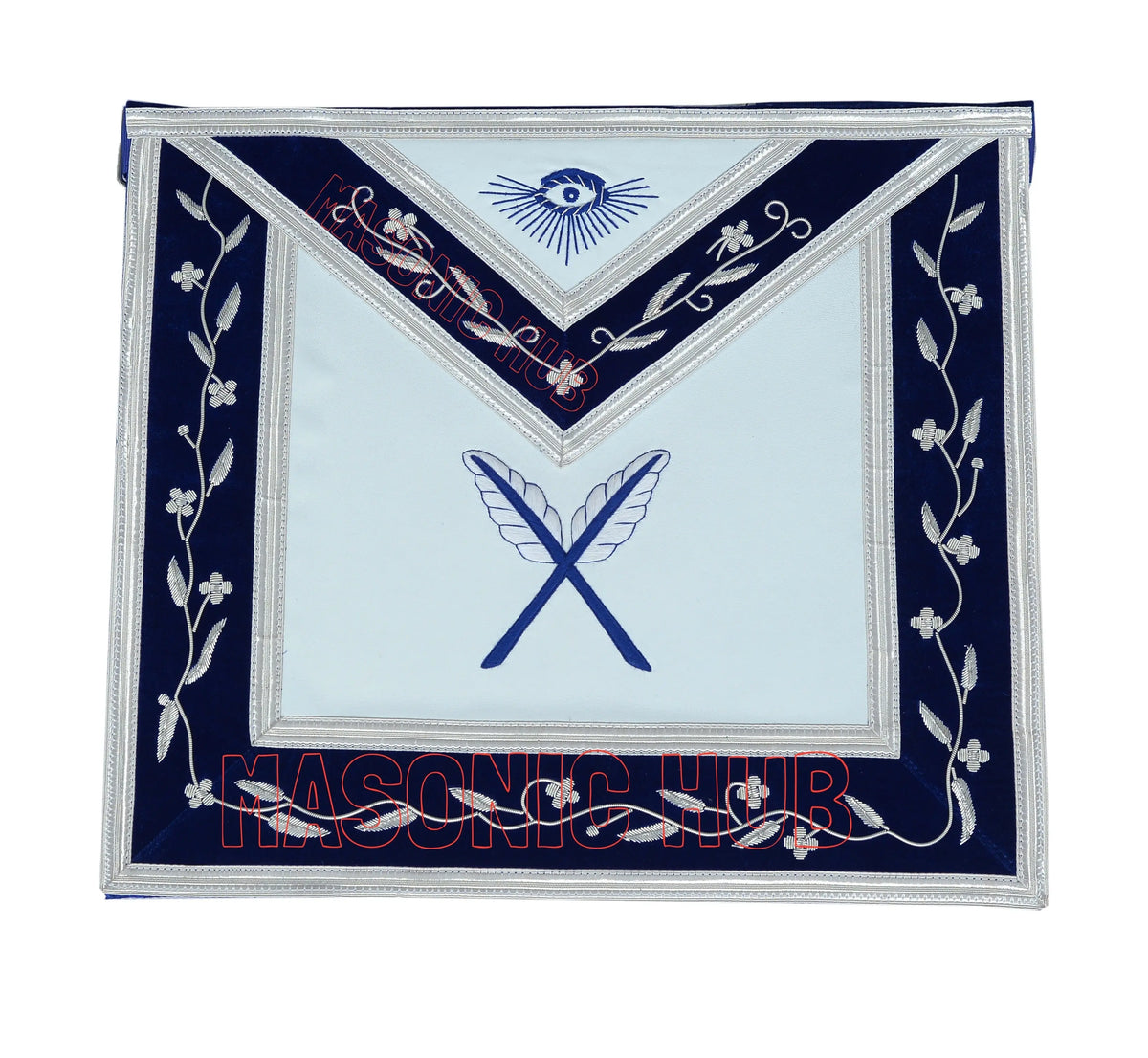Masonic Blue Lodge Secretary Apron 100% Lambskin – Handmade Freemason Officer Regalia Masonic Hub
