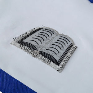 Masonic Texas Regulation Chaplain Officer Apron with Eye Emblem - Handcrafted My Store