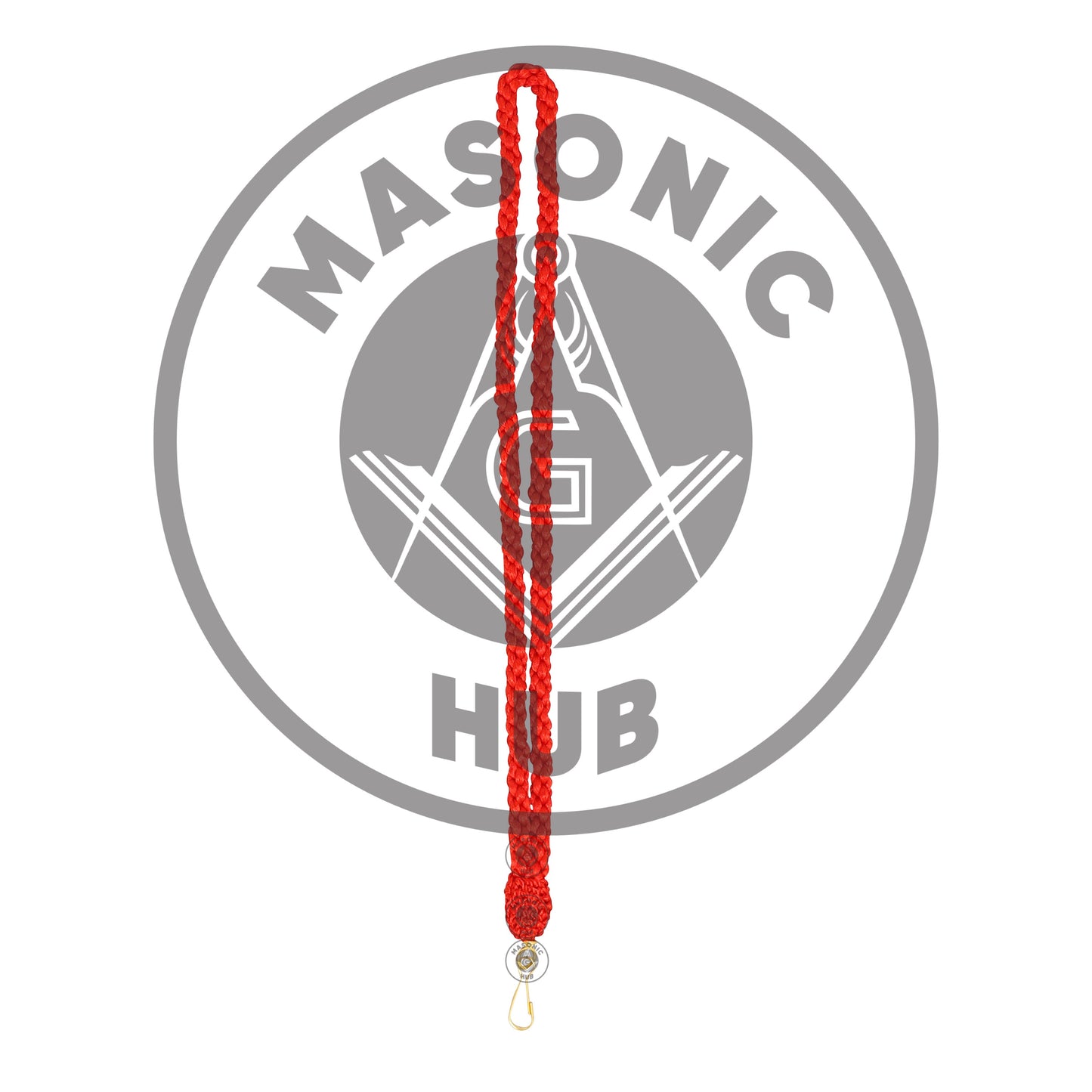 Masonic Mason Jewel neck cord Without Jewel Red- Royal Arch