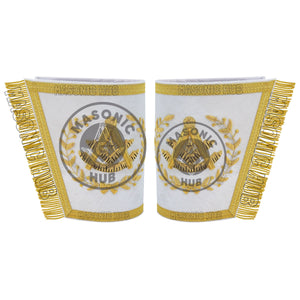 Masonic Regalia Grand Lodge Past Master 100% Lambskin Apron With Collar & Cuff Masonic Hub