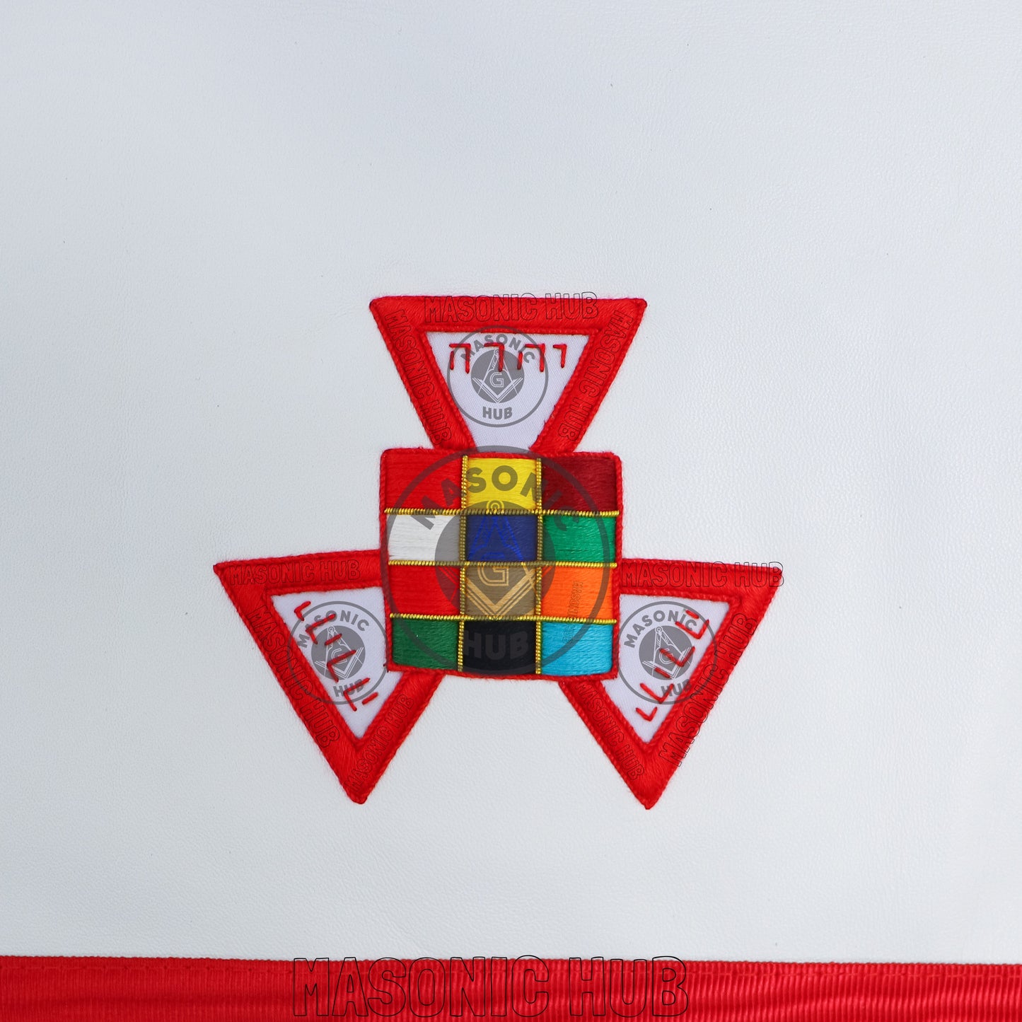 Masonic Royal Arch Past High Priest Apron – Texas Regulation, Genuine Lambskin