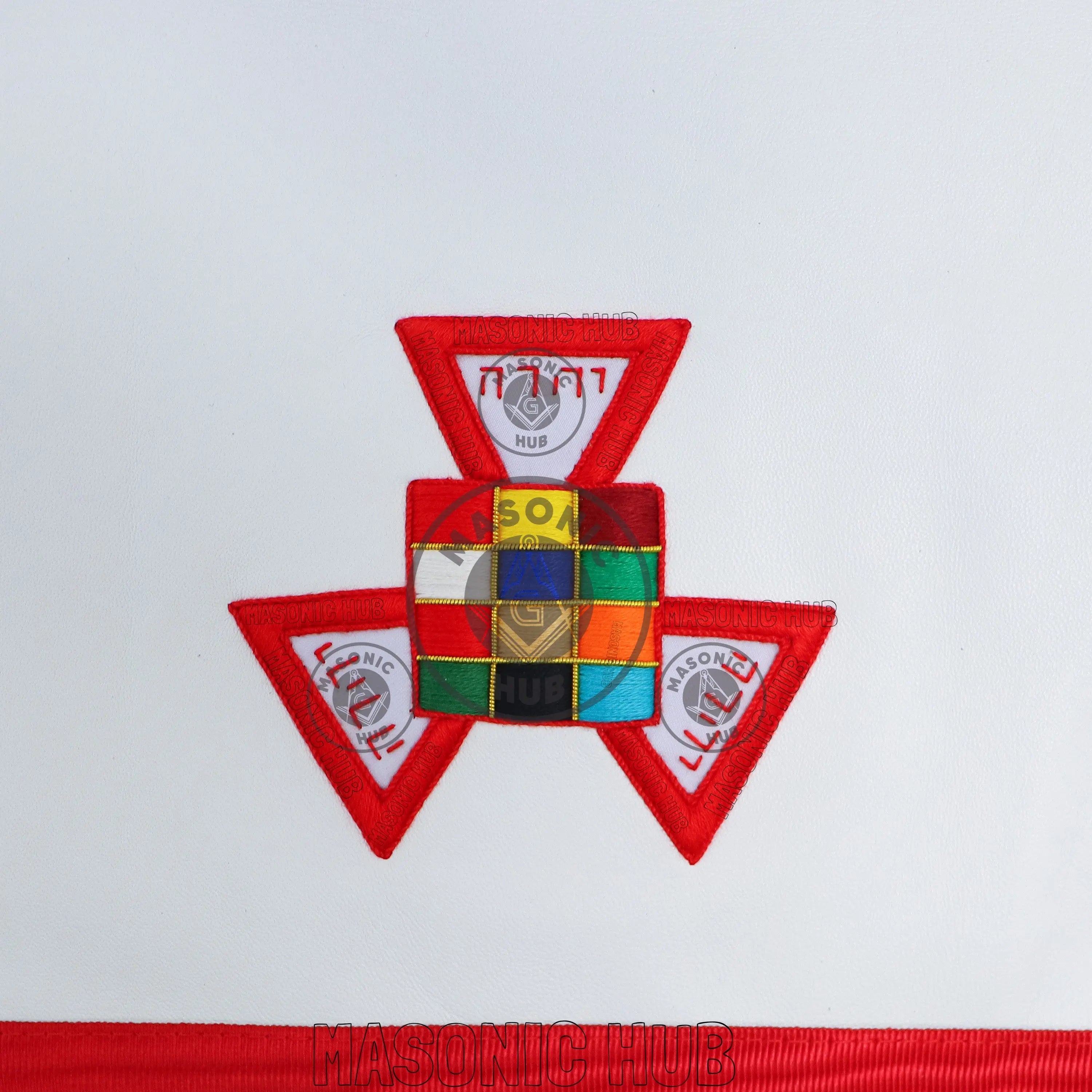 Masonic Royal Arch Past High Priest Apron – Texas Regulation, Genuine Lambskin Masonic Hub