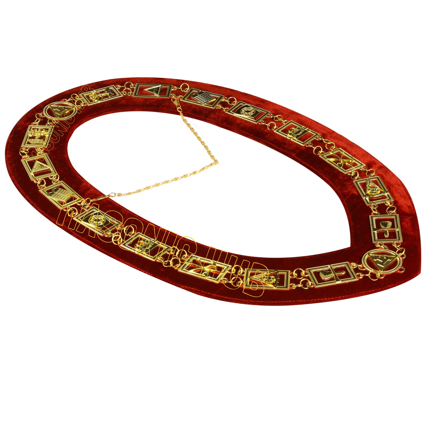 REGALIA MASONIC ROYAL ARCH MARK MASTER METAL CHAIN COLLAR