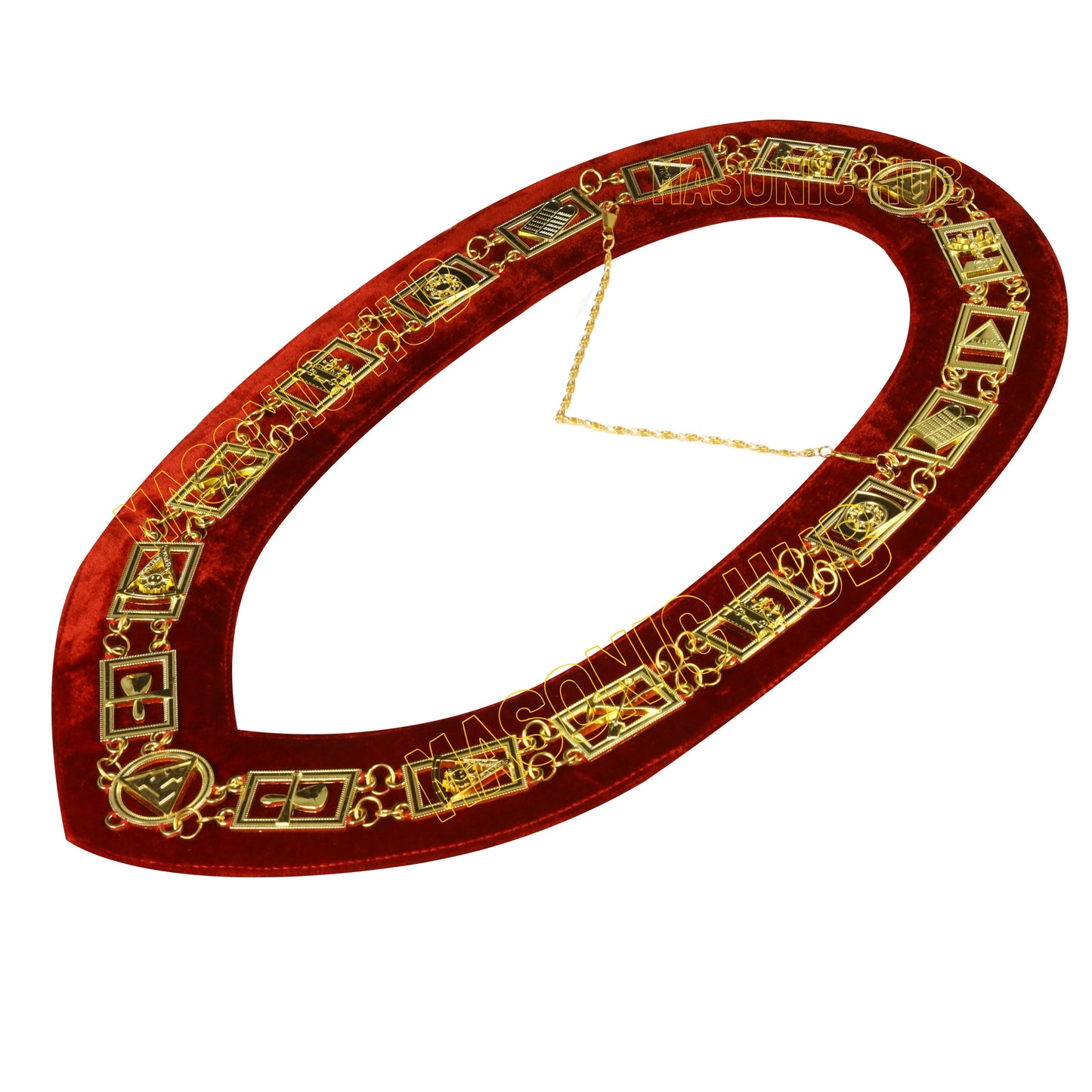 REGALIA MASONIC ROYAL ARCH MARK MASTER METAL CHAIN COLLAR
