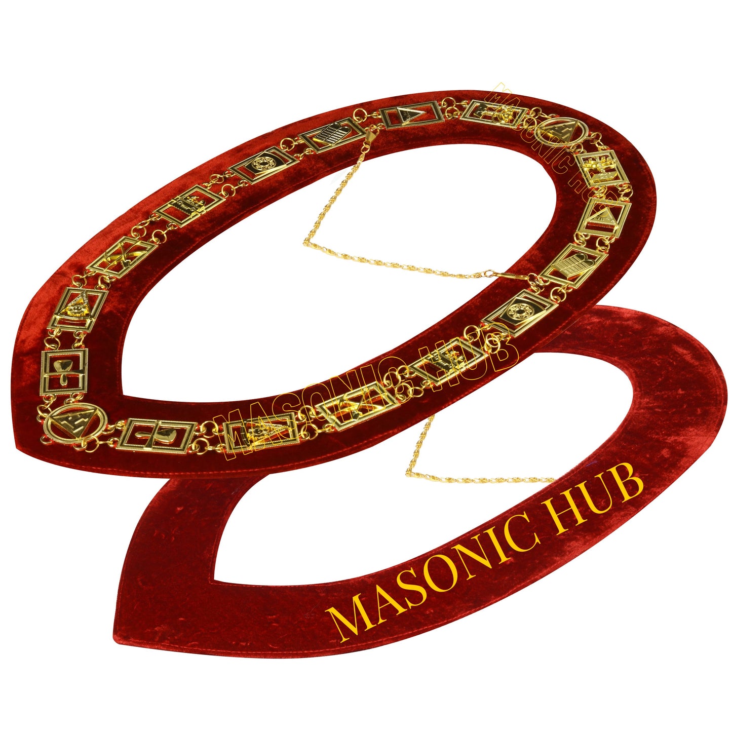 REGALIA MASONIC ROYAL ARCH MARK MASTER METAL CHAIN COLLAR