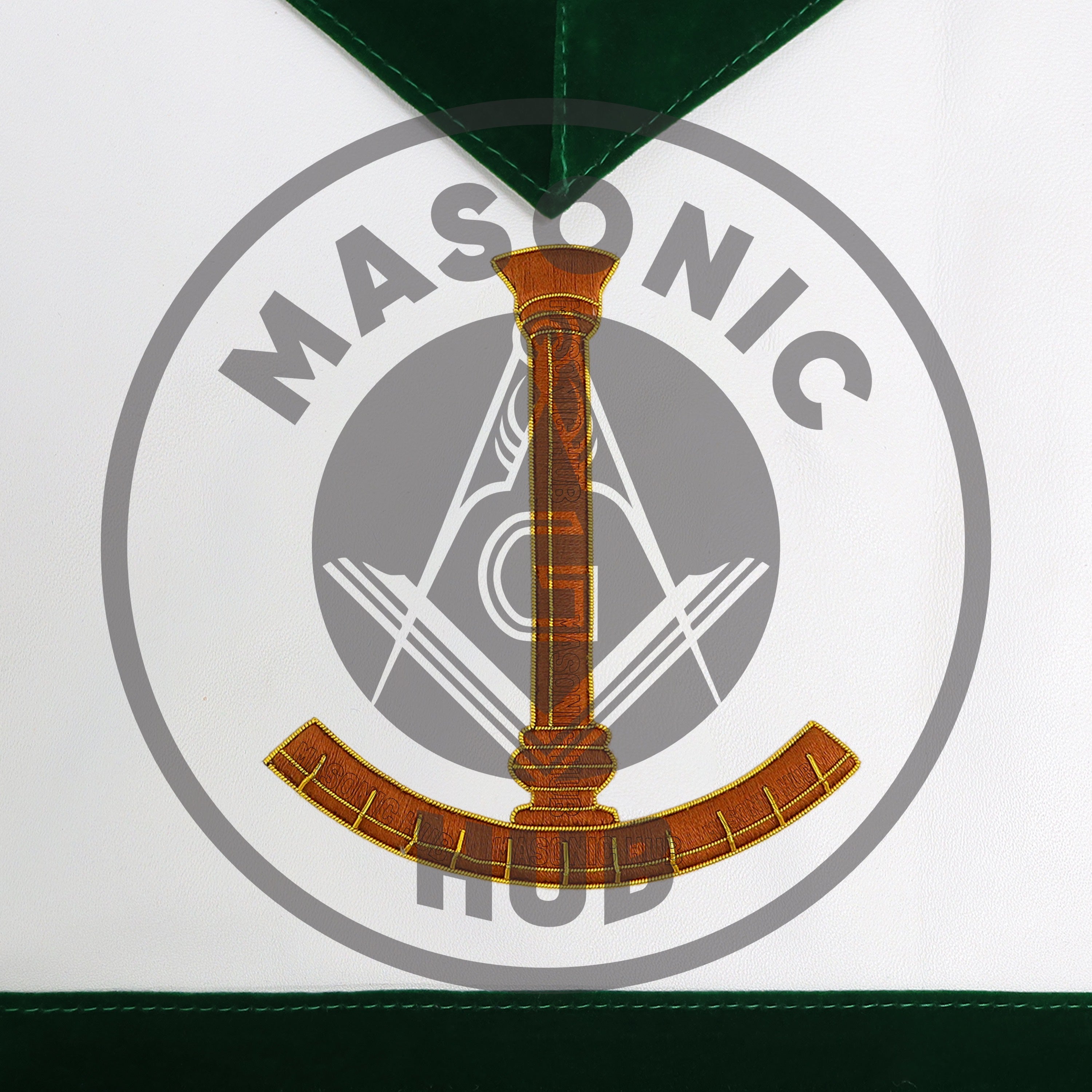 Grand Superintendent Allied Masonic Degrees Apron – Dark Green Velvet & Lambskin Masonic Hub