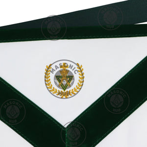 Grand Superintendent Allied Masonic Degrees Apron – Dark Green Velvet & Lambskin Masonic Hub