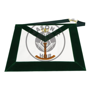 Grand Superintendent Allied Masonic Degrees Apron – Dark Green Velvet & Lambskin Masonic Hub