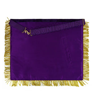 Masonic Regalia Deputy Grand Master 100% Lambskin Apron with Chain Collar & Cuffs Masonic Hub