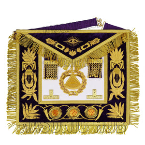 Masonic Regalia Deputy Grand Master 100% Lambskin Apron with Chain Collar & Cuffs Masonic Hub