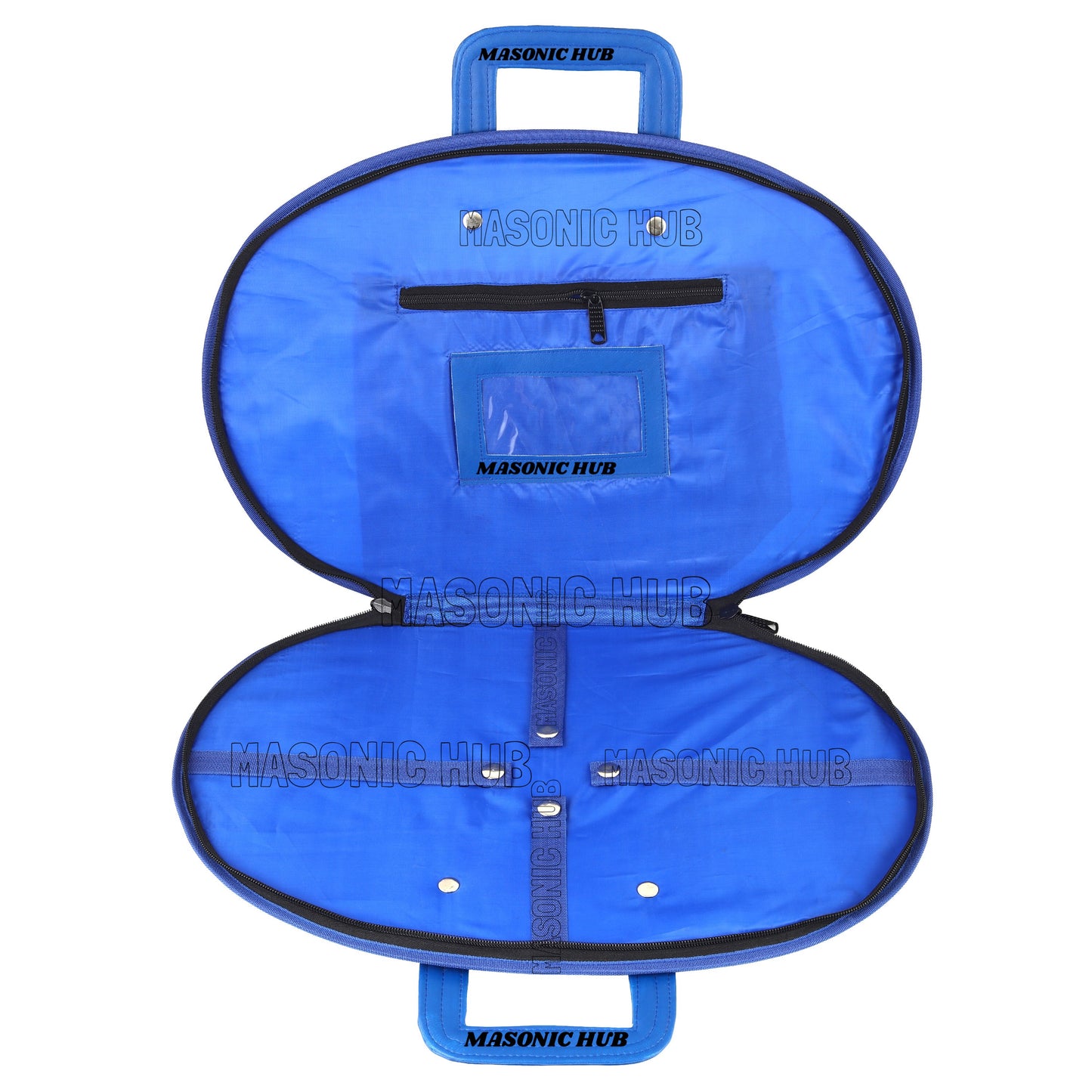 Masonic Square & Compass Chain Collar Case Soft Padded Lining + Hand Made Logo