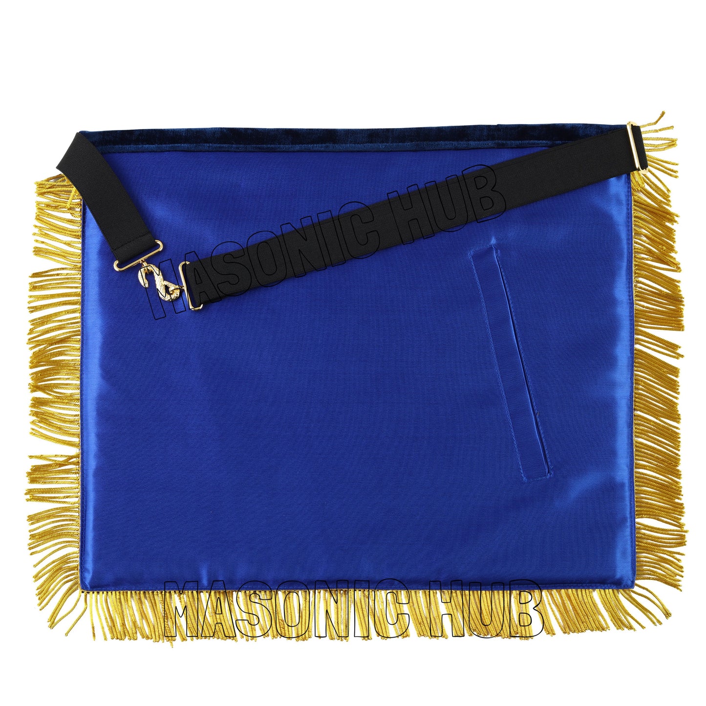 Deluxe Gold Bullion Past Master Mason 100% Lambskin Apron – Handmade & Embroidered