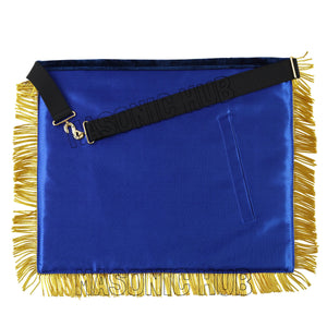 Deluxe Gold Bullion Past Master Mason 100% Lambskin Apron – Handmade & Embroidered Masonic Hub