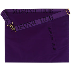 Master Mason Lambskin Apron with G Logo, Radiant Sunburst, and Laurel Wreath My Store