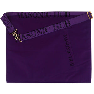 Master Mason Lambskin Apron with G Logo, Radiant Sunburst, and Laurel Wreath My Store