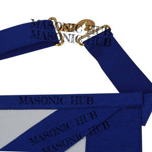Masonic Master Mason Apron with Blue and Gold Shield Emblem – Freemason Regalia My Store